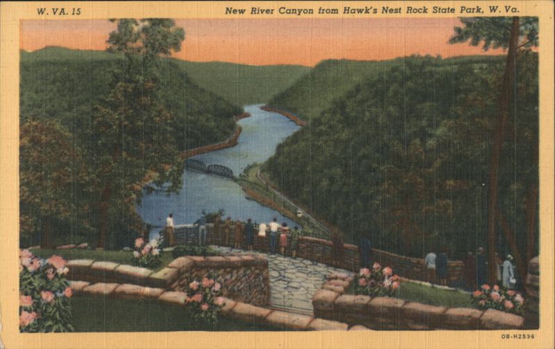 New River Canyon from Hawk's Nest Rock State Park West Virginia
