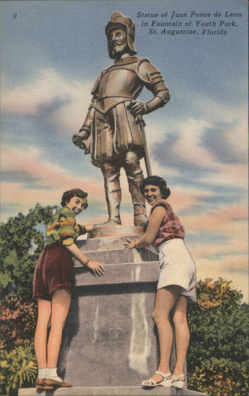 Statue of Juan Ponce de Leon, Fountain of Youth Park St. Augustine Florida