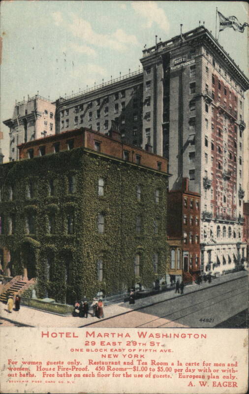 Hotel Martha Washington, 29 East 29th St, New York