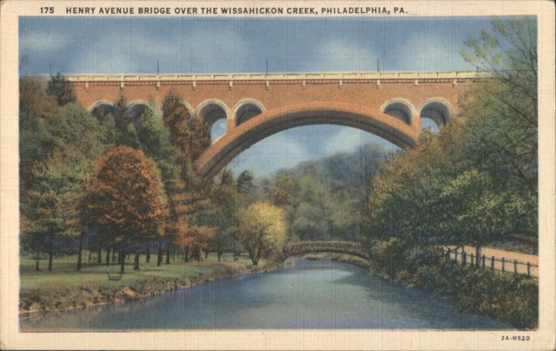 Henry Avenue Bridge over Wissahickon Creek, Philadelphia, PA Pennsylvania