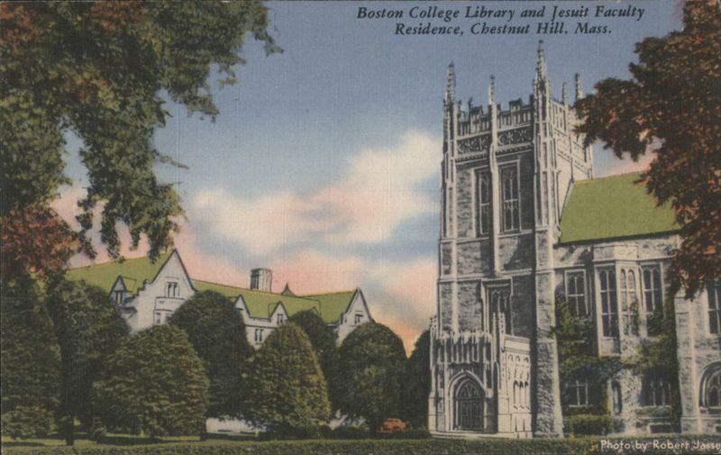 Boston College Library & Jesuit Faculty Residence, Chestnut Hill Massachusetts