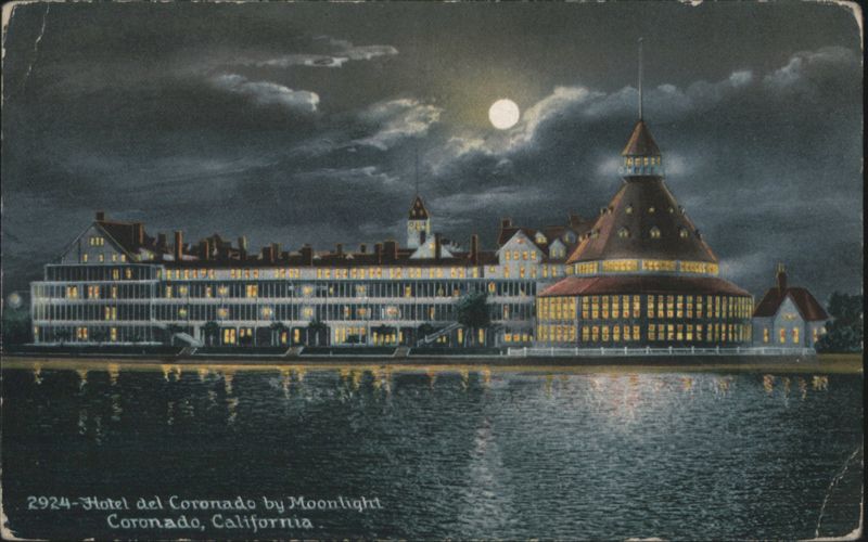 Hotel del Coronado by Moonlight California