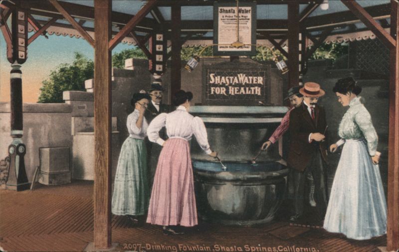 Drinking Fountain, Shasta Springs, California