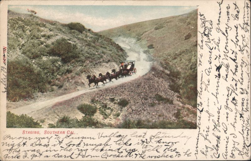Staging, Southern California Valley with Stagecoach Suisun