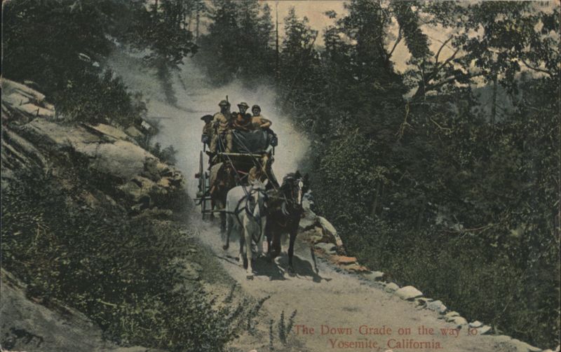 The Down Grade on the way to Yosemite, California