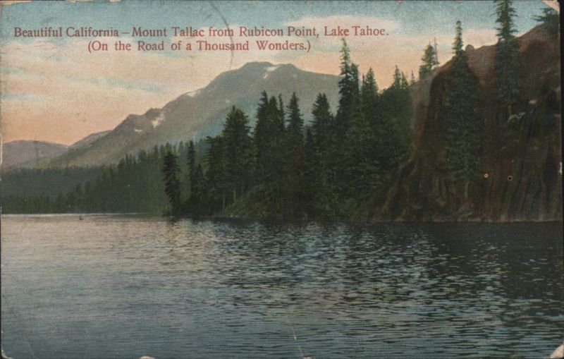 Mount Tallac from Rubicon Point, Lake Tahoe, California