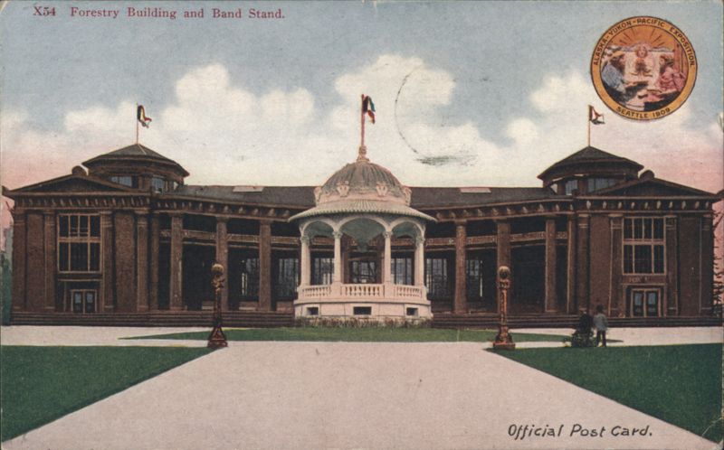Forestry Building and Band Stand, Alaska-Yukon-Pacific Expo Seattle Washington