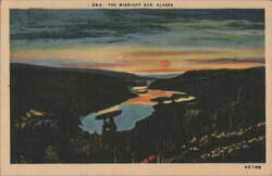The Midnight Sun, Alaska Postcard