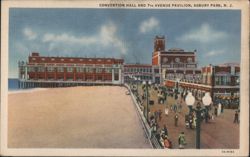 Convention Hall & 7th Avenue Pavilion, Asbury Park Postcard