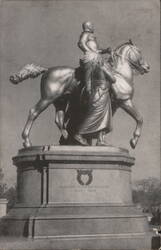 Roosevelt Equestrian Statue, American Museum of Natural History Postcard