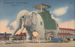 Elephant Hotel, "An Old Landmark", Margate, NJ Postcard