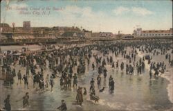 Sunday Crowd at the Beach, Atlantic City, N. J. Postcard