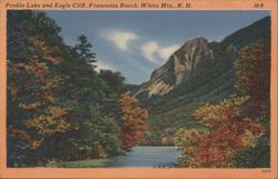 Profile Lake and Eagle Cliff, Franconia Notch, White Mts. Postcard
