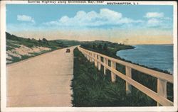 Sunrise Highway along Shinnecock Bay Postcard