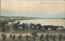 Lake Keuka, Looking North from Keuka College Postcard