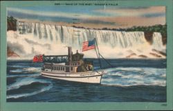 Maid of the Mist Steamboat, Niagara Falls Postcard