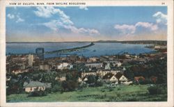 Duluth from Skyline Boulevard Postcard