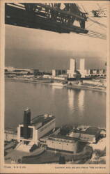 A Century of Progress: Lagoon and Island from the Skyride Postcard