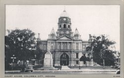 Court House, Columbia City, Indiana Postcard