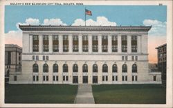 Duluth's New $2,000,000 City Hall, Duluth, MN Postcard