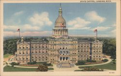 State Capitol, Lansing, Michigan Postcard