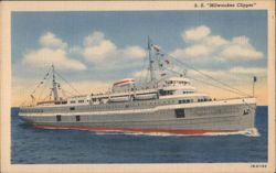 S. S. Milwaukee Clipper Ship Postcard