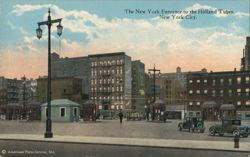 New York Entrance to the Holland Tubes Postcard