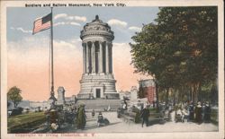 Soldiers and Sailors Monument, New York City Postcard