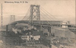 Williamsburg Bridge, N. Y. City Postcard