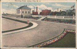 Pershing Field, Jersey City, NJ Postcard