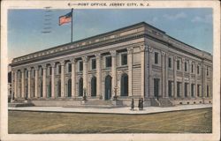 Post Office, Jersey City, N. J. Postcard