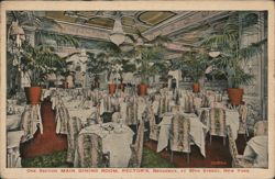 Main Dining Room, Rector's, Broadway at 48th Street Postcard