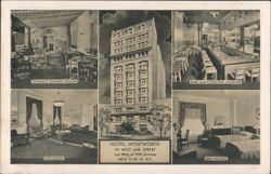 Hotel Wentworth, New York City - Interior & Exterior Views Postcard