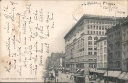 Ellicott Square, Main St, Buffalo, NY Postcard