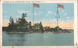 Zavikon Island International Bridge, 1000 Islands Postcard