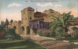 Santa Fe Depot, Oakland, California Postcard
