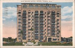 Bay Shore Royal Hotel, Tampa, FL Postcard