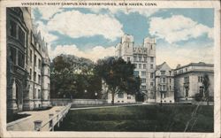 Vanderbilt-Sheff Campus and Dormitories, New Haven, CT Postcard