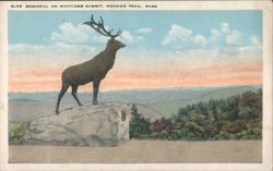 Elks' Memorial on Whitcomb Summit, Mohawk Trail, MA Postcard