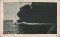 Boating, Cazenovia Lake Postcard