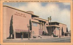 Mutual Don Lee Broadcasting System, Hollywood, CA Postcard