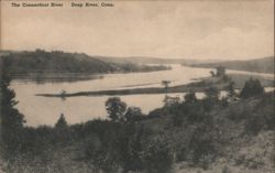 The Connecticut River, Deep River, Conn. Postcard