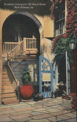 Brulatour Courtyard, 520 Royal Street, New Orleans Postcard