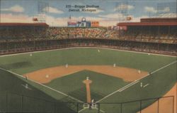 Briggs Stadium, Detroit, Michigan - Home of the Tigers Postcard