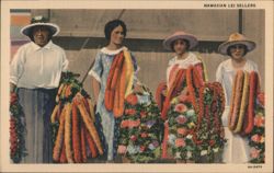 HAWAIIAN LEI SELLERS Postcard