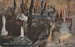 "The Bride and Groom" Endless Caverns, New Market, Virginia Postcard