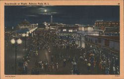 Boardwalk at Night Postcard