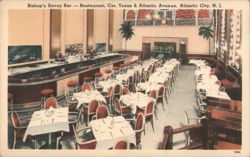Bishop's Savoy Bar & Restaurant, Atlantic City, NJ Postcard