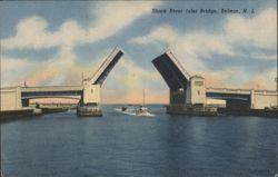 Shark River Inlet Bridge, Belmar, N. J. Postcard