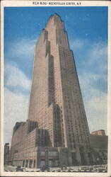 R.C.A. Building - Rockefeller Center Postcard
